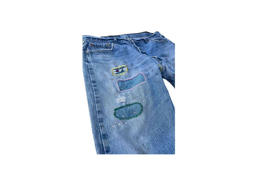 Sashiko Denim Pants